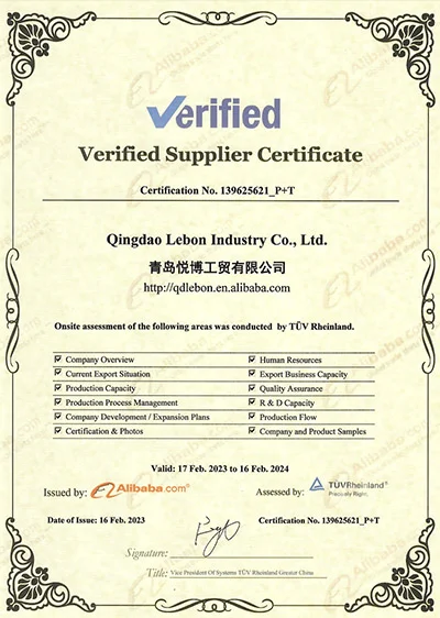 Certificate tuv