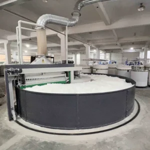 Cotton wool roll machine line