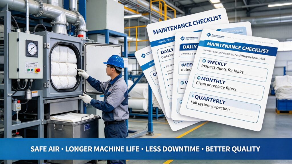 TEXTILE MILL DUST COLLECTION SYSTEM